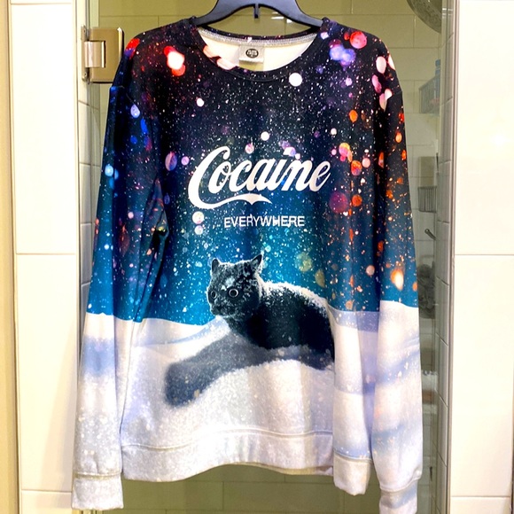 Mr. Gugu & Miss Go “Cocaine Everywhere” Sweatshirt - Picture 1 of 2